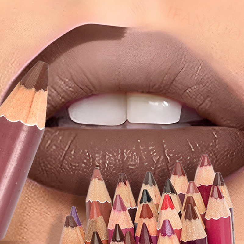 Lip Liner Pencil - Dark Brown Waterproof Lip Liner Matte