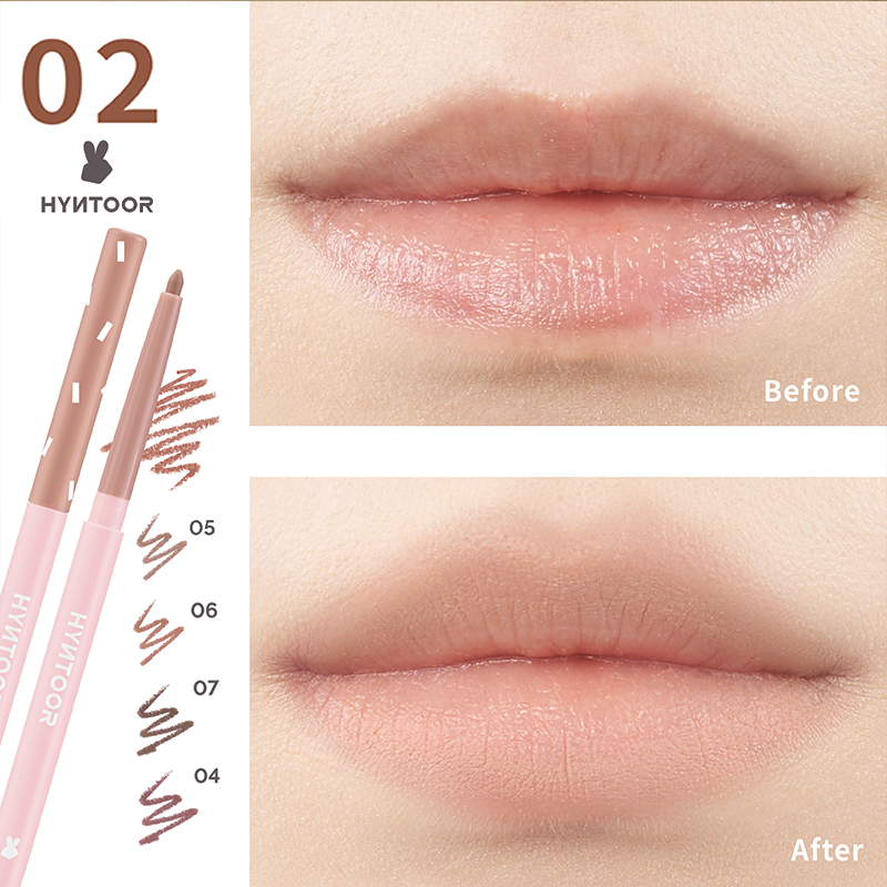 Lip Liner Pencil - Hyntoor Lip Liner Pen Nude Matte