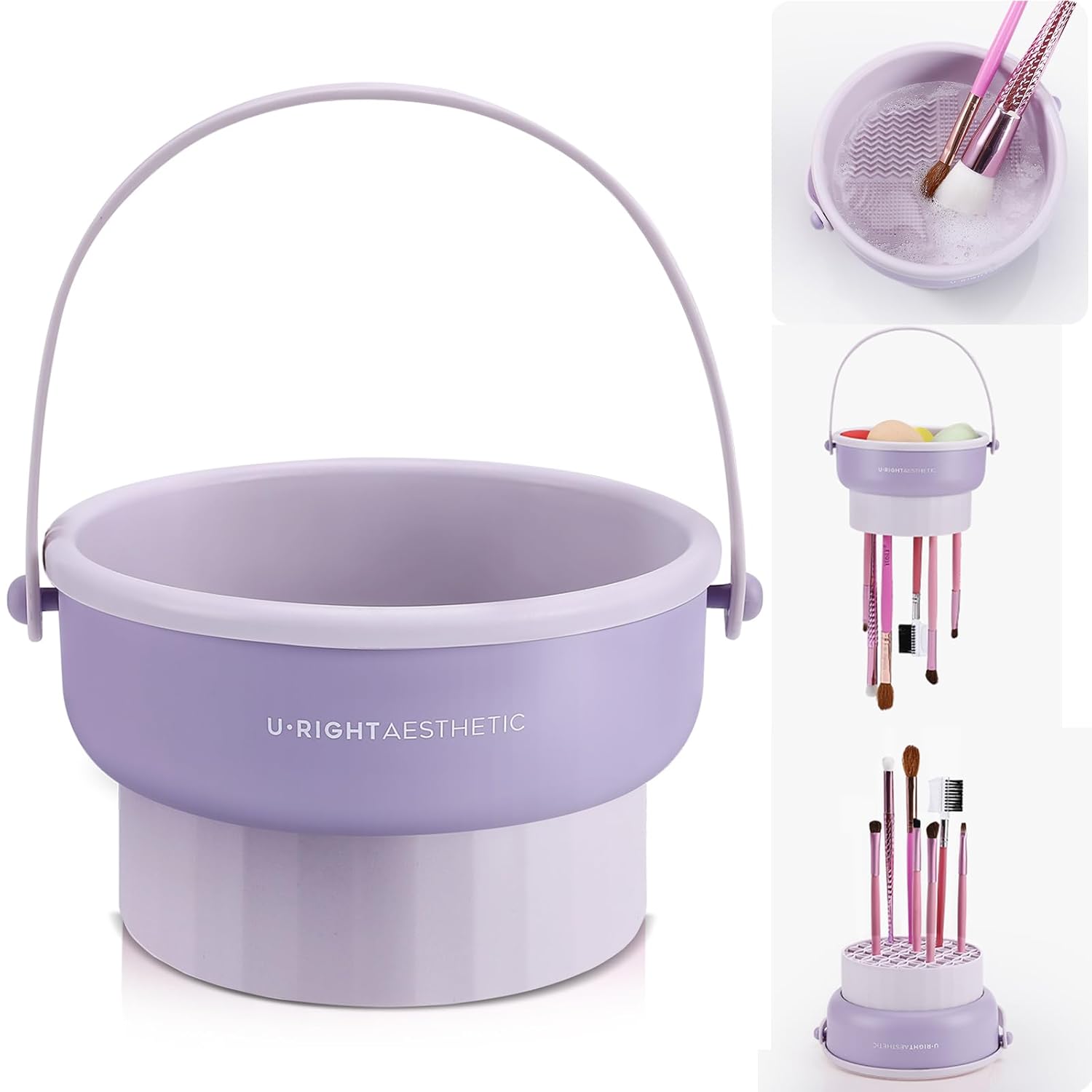 Beauty Makeup Sponge - Makeup Brush Cleaning Bowl Beauty Egg