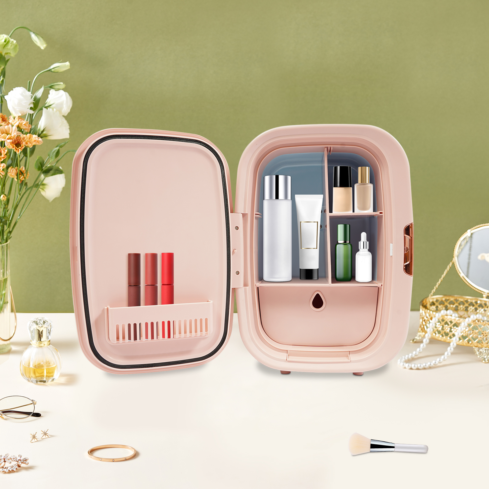 Beauty Fridge 12L Cosmetics Re - Beauty Makeup Fridge ulasan dan harga