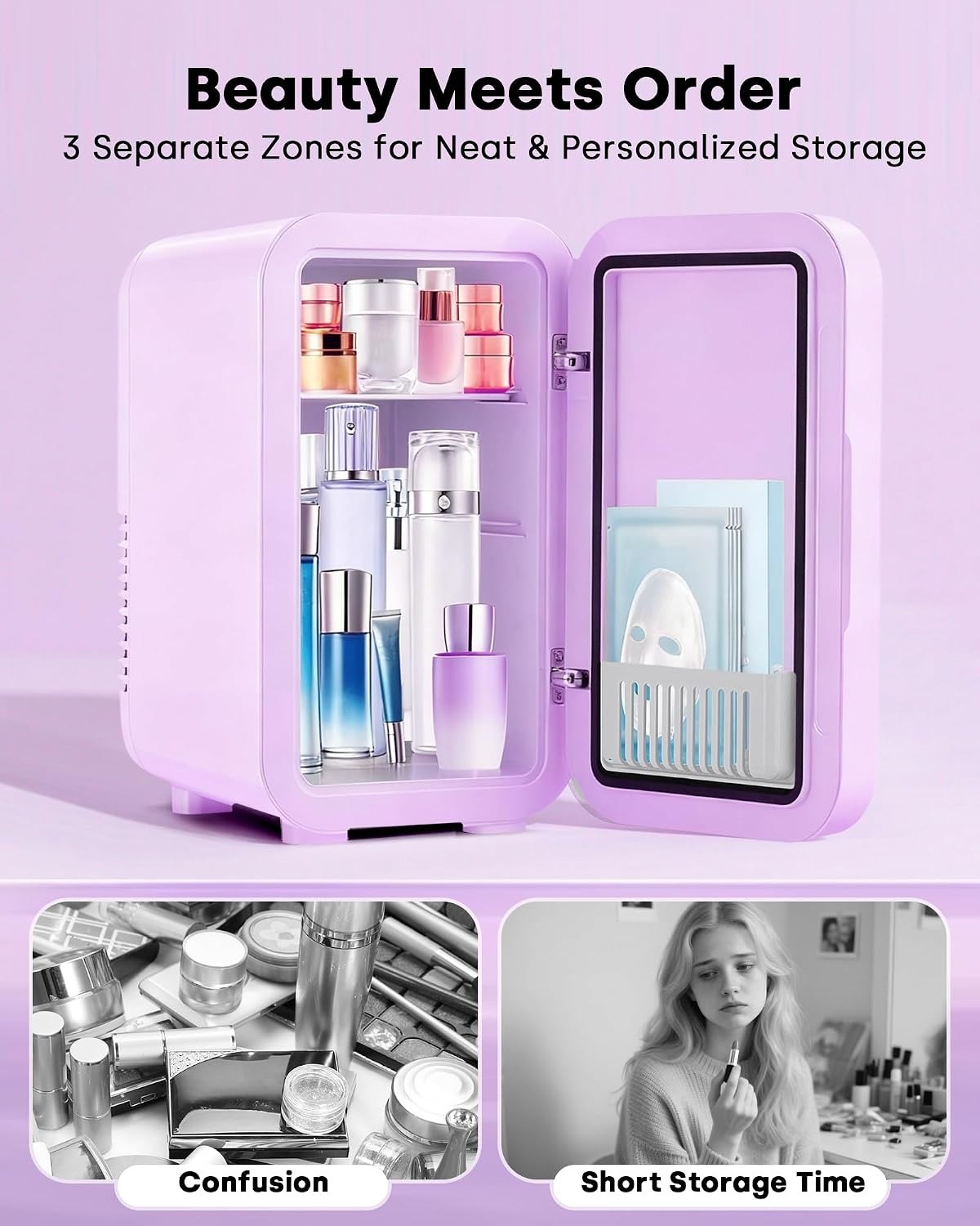 Mini Skincare Fridge Small Ref - Beauty Makeup Fridge ulasan dan harga