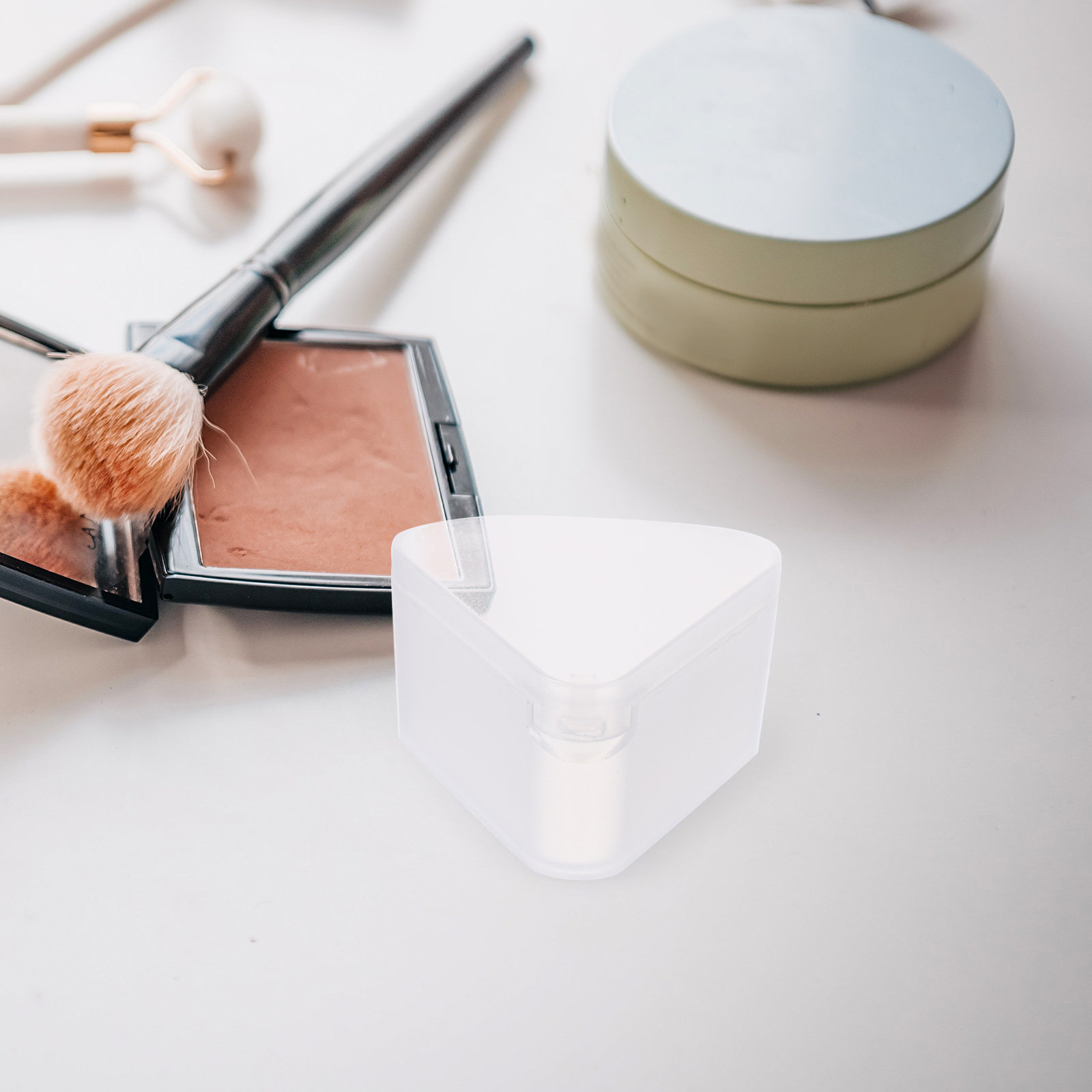 6Pcs Triangle Powder Puff Case - Beauty Makeup Sponge ulasan dan harga