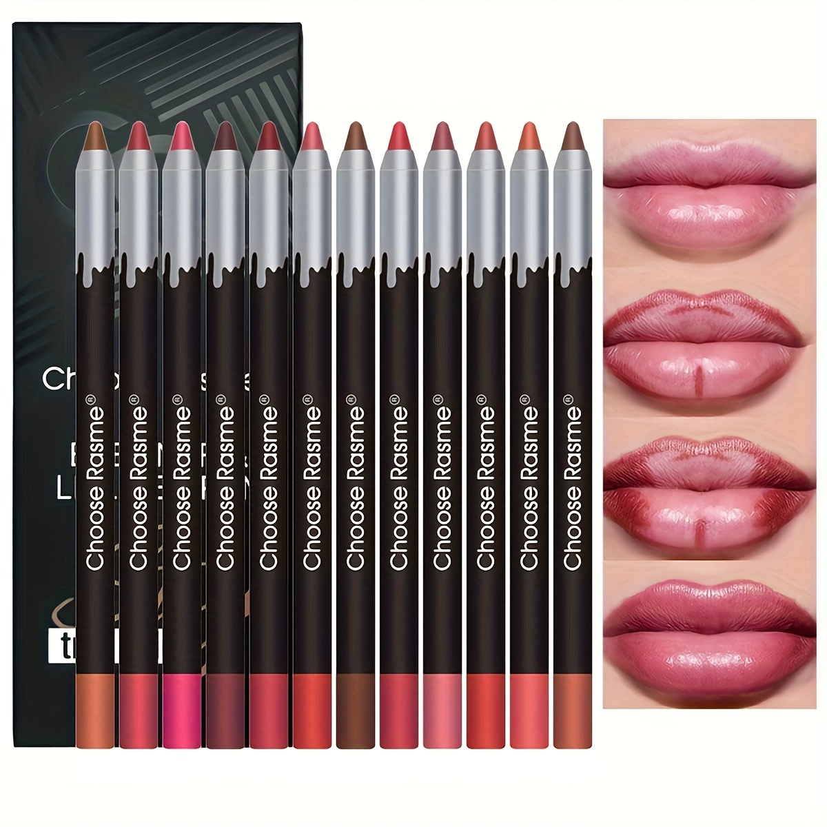 12pc Lip Liner Pencil Set, Lon - Lip Liner Pencil ulasan dan harga