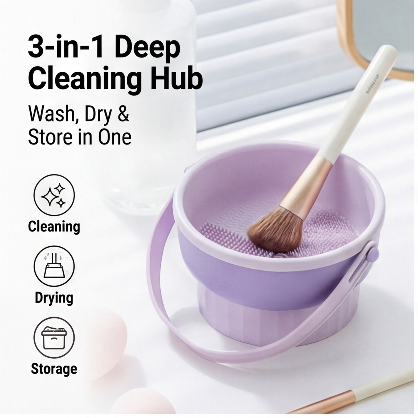 Silicone Makeup Brush Cleaning - Beauty Makeup Sponge ulasan dan harga
