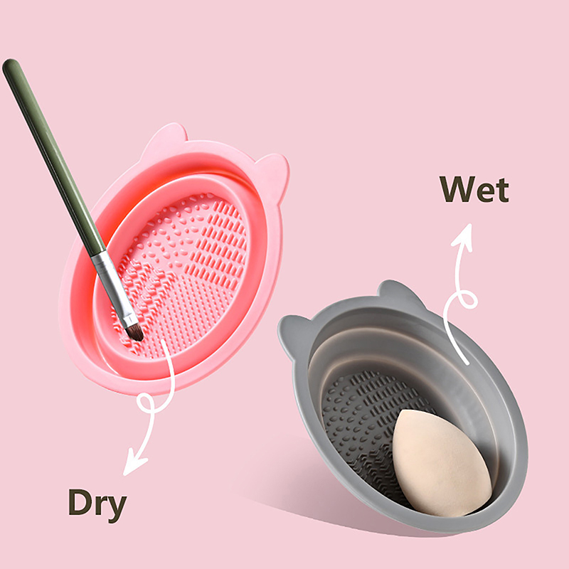 Bear Ears Silicone Makeup Brus - Beauty Makeup Egg ulasan dan harga