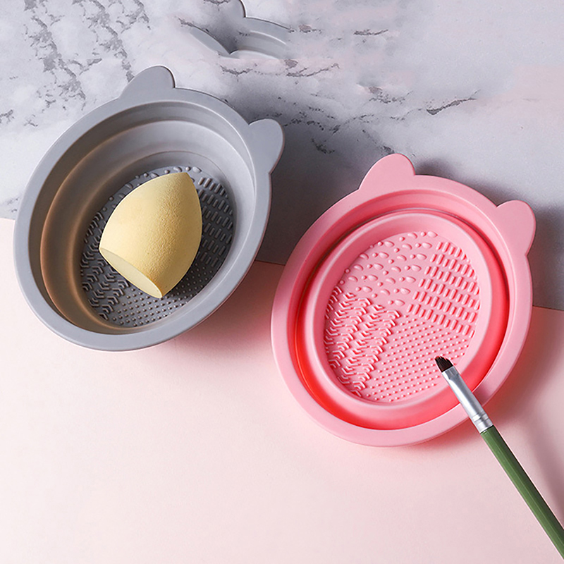 Bear Ears Silicone Makeup Brus - Beauty Makeup Egg ulasan dan harga