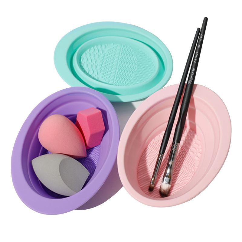 Cleaner Folding Powder Soft Si - Beauty Makeup Sponge ulasan dan harga