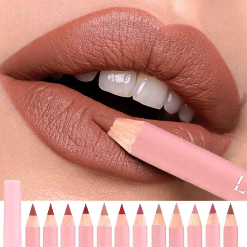 Nude Brown Lip Liner Pencil Li - Lip Liner Pencil ulasan dan harga
