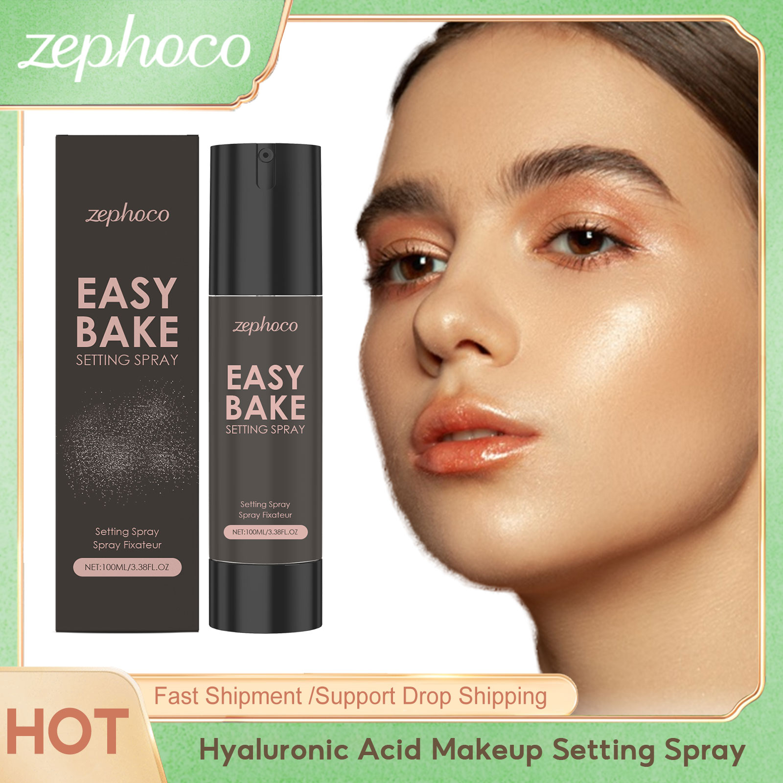 Zephoco Hyaluronic Acid Makeup - Makeup Fixing Mist ulasan dan harga