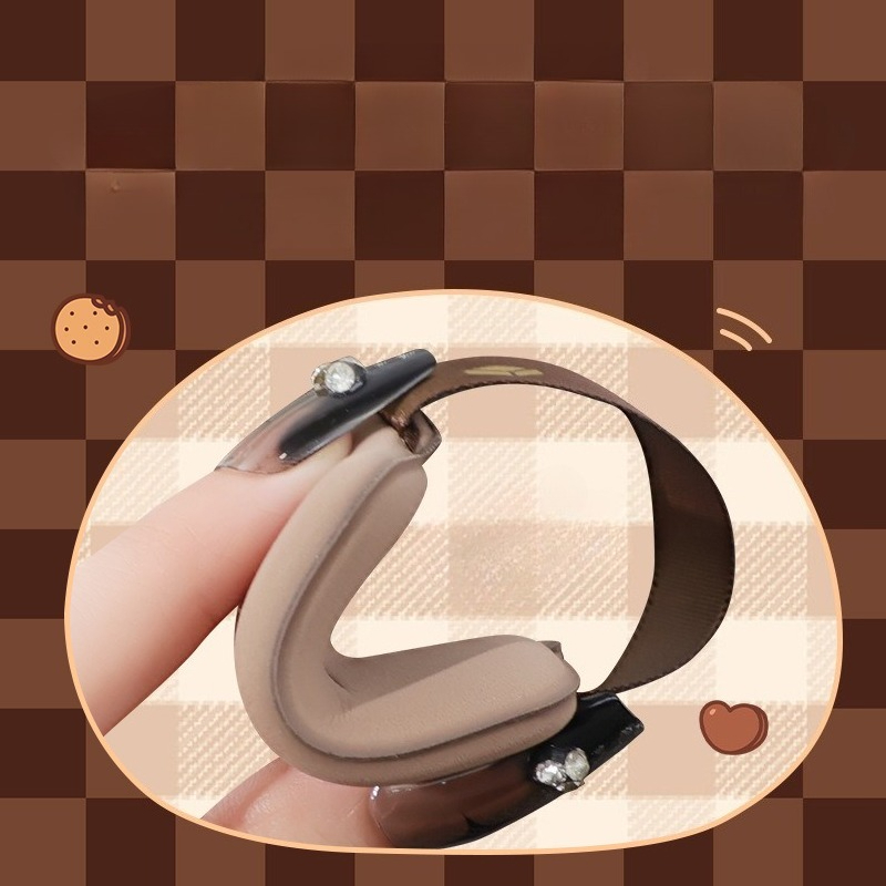 6PCS Chocolate Biscuit Powder  - Beauty Makeup Sponge ulasan dan harga