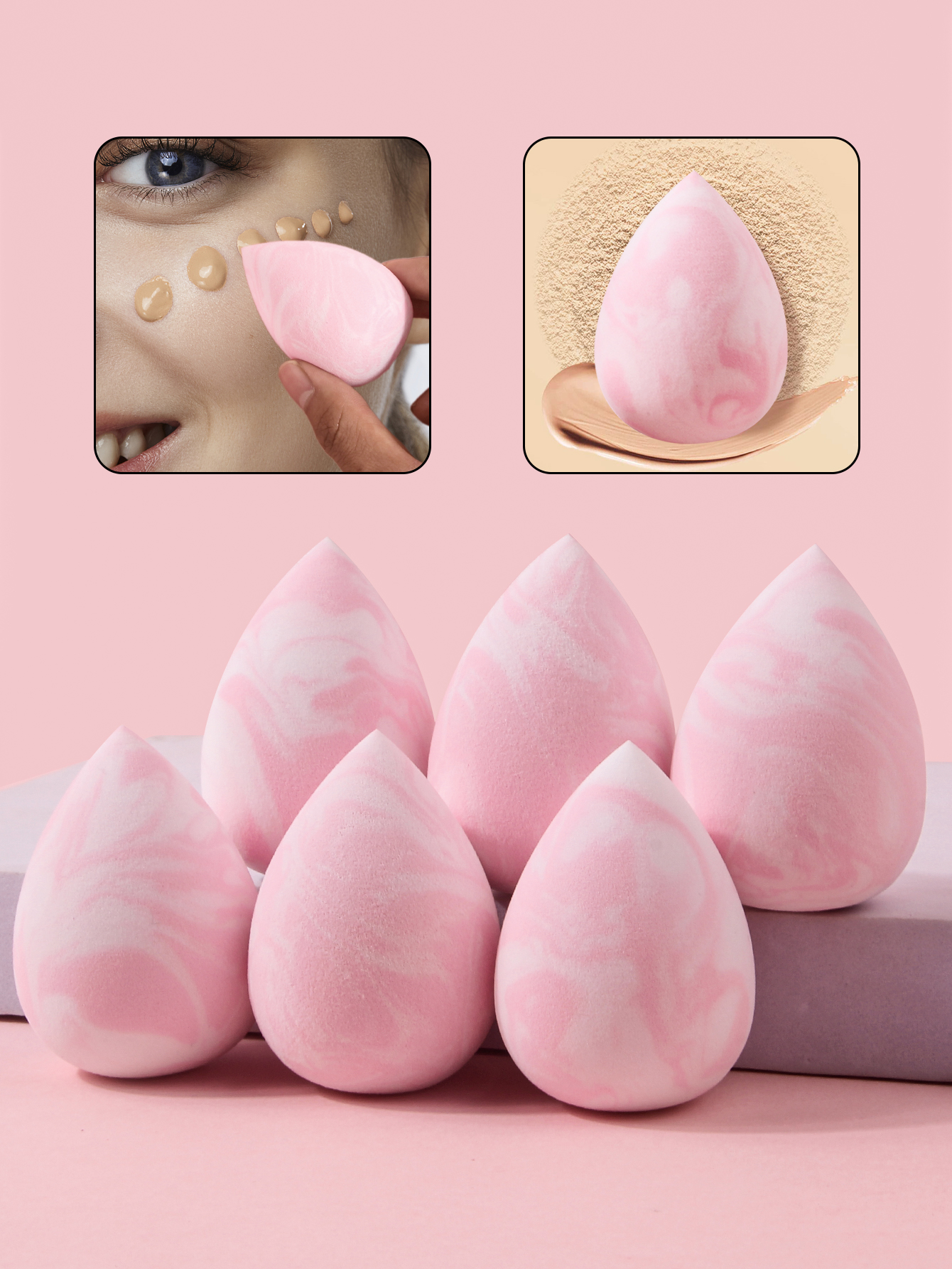 6PCS High Appearance Level Bea - Beauty Makeup Egg ulasan dan harga