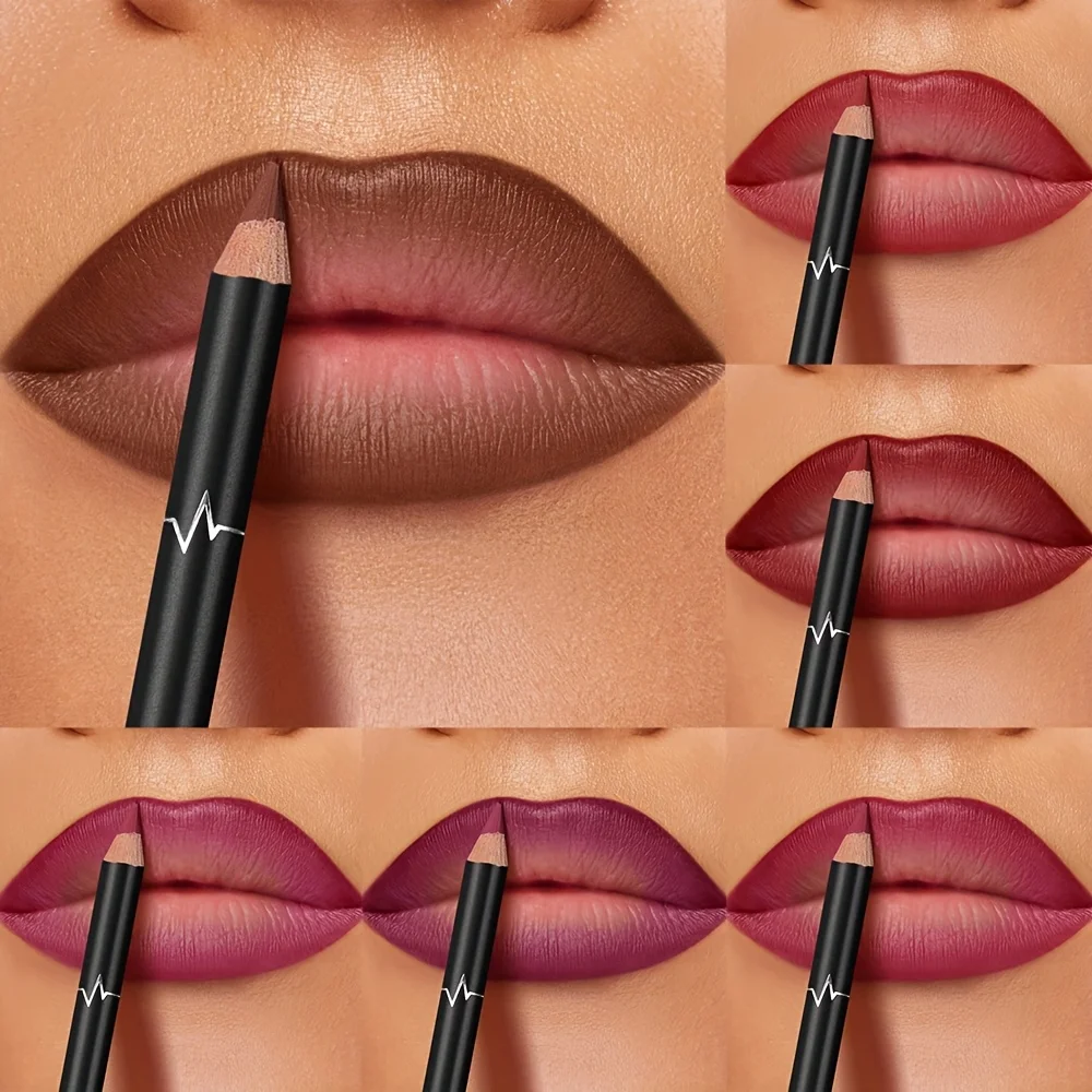 PUDAIER 6 color Waterproof Mat - Lip Liner Pencil ulasan dan harga