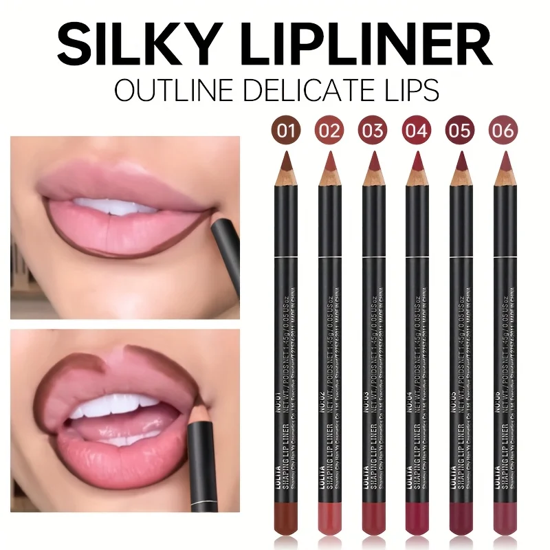 PUDAIER 6 color Waterproof Mat - Lip Liner Pencil ulasan dan harga