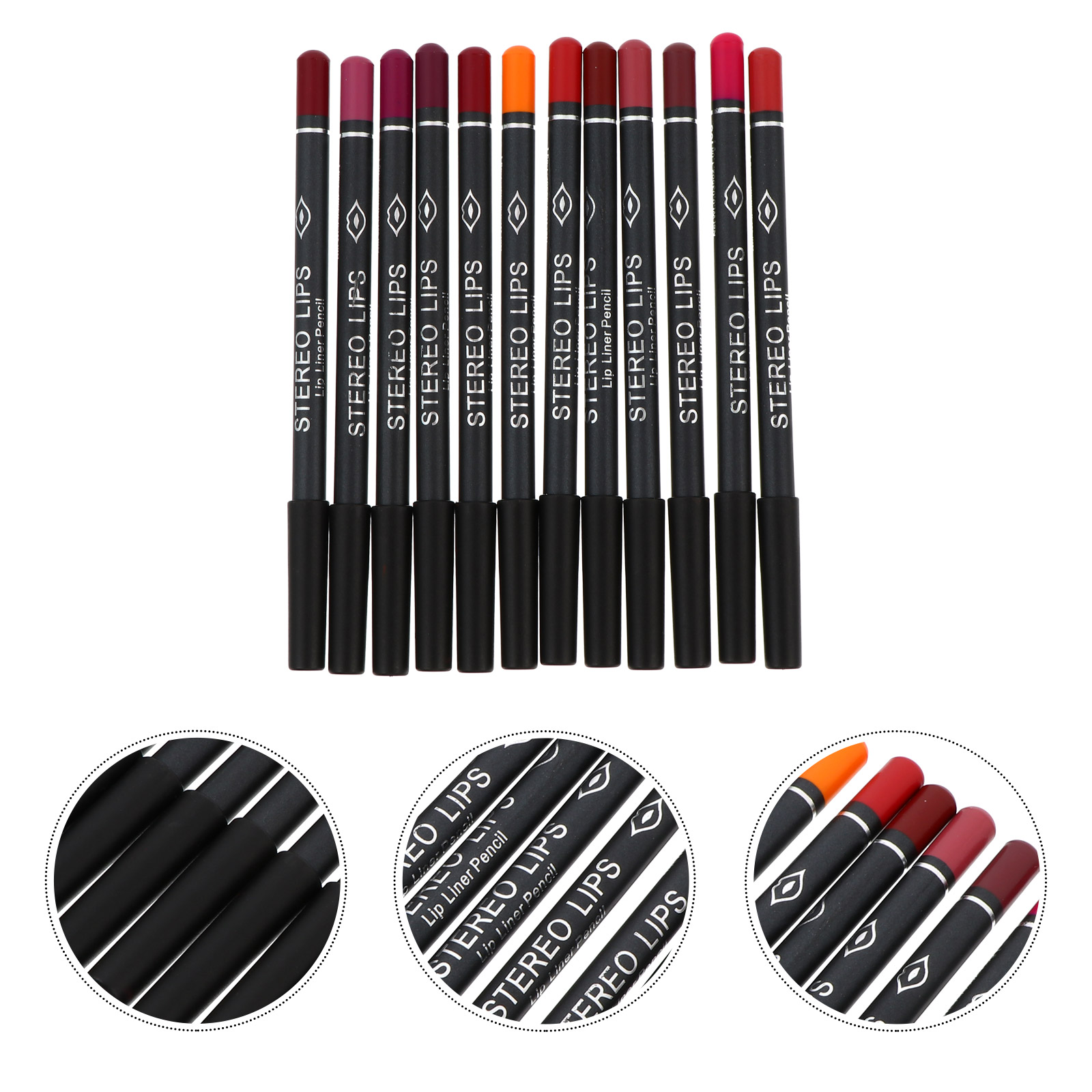 12 Pcs Lip Liner Wood Material - Lip Liner Pencil ulasan dan harga