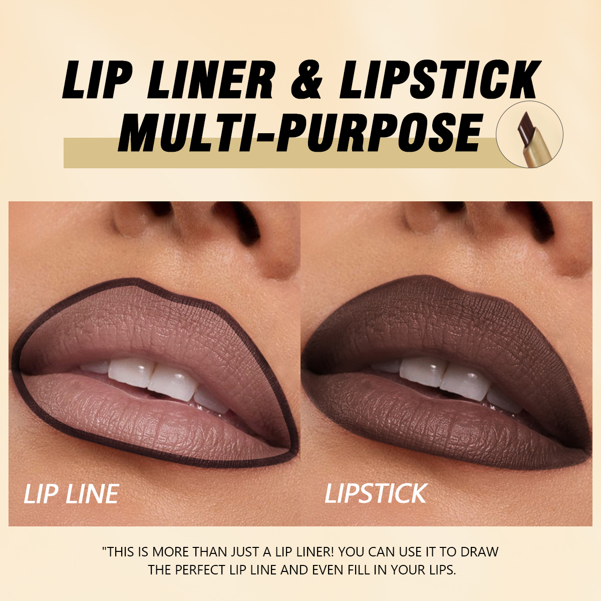 1pc Matte Lip Liner Pencil - S - Lip Liner Pencil ulasan dan harga