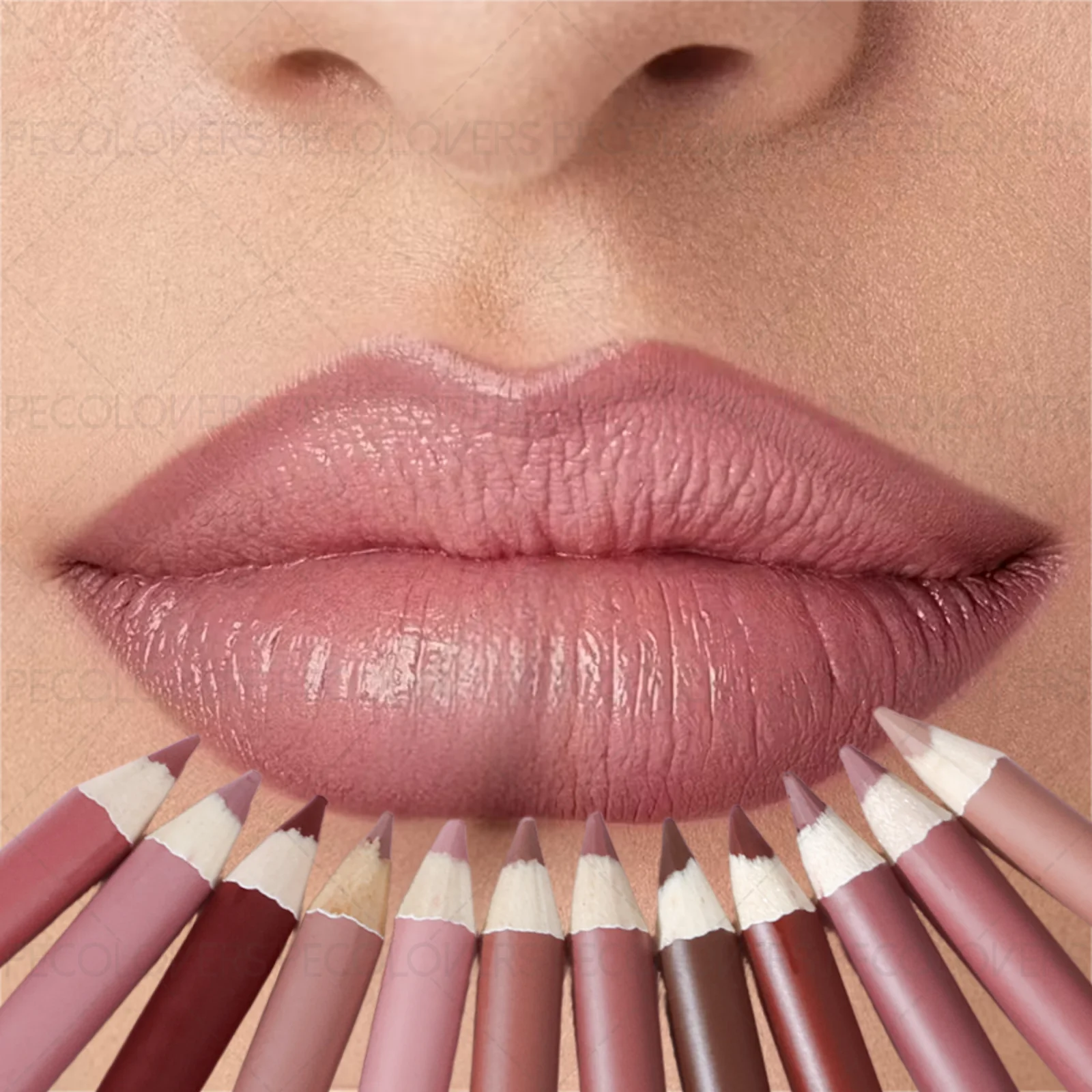 1PC Matte Lip Liner - Pencil F - Lip Liner Pencil ulasan dan harga