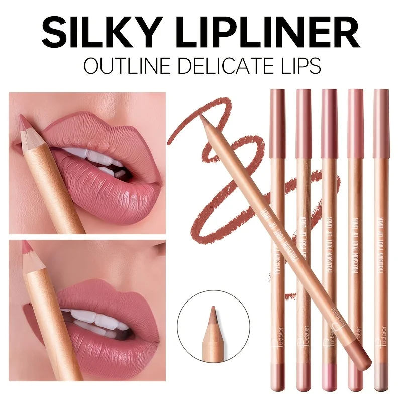 Matte Lip Liner Pencil Nude, L - Lip Liner Pencil ulasan dan harga