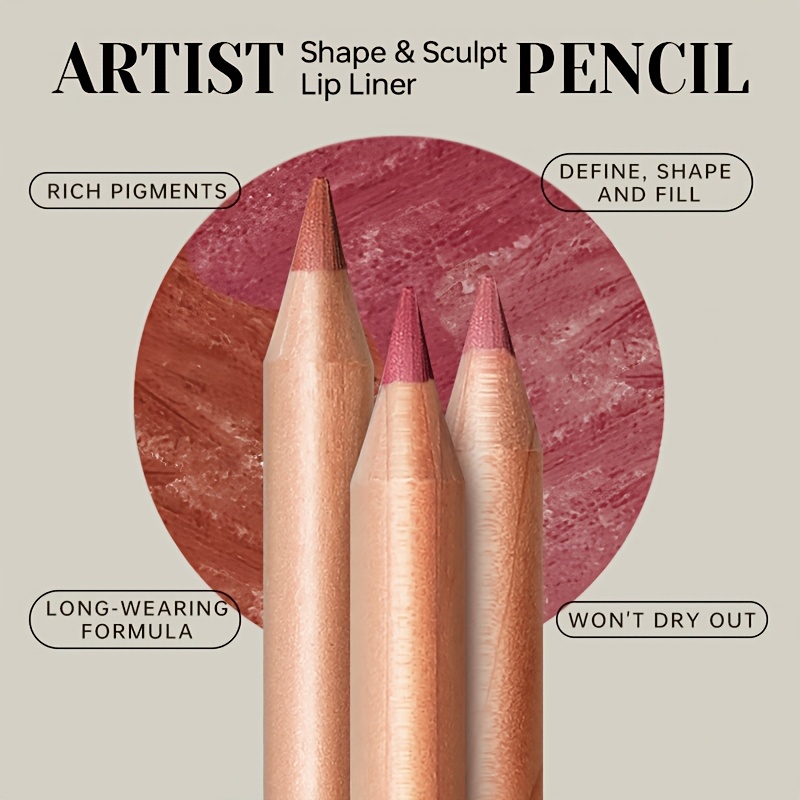 Matte Lip Liner Pencil Nude, L - Lip Liner Pencil ulasan dan harga