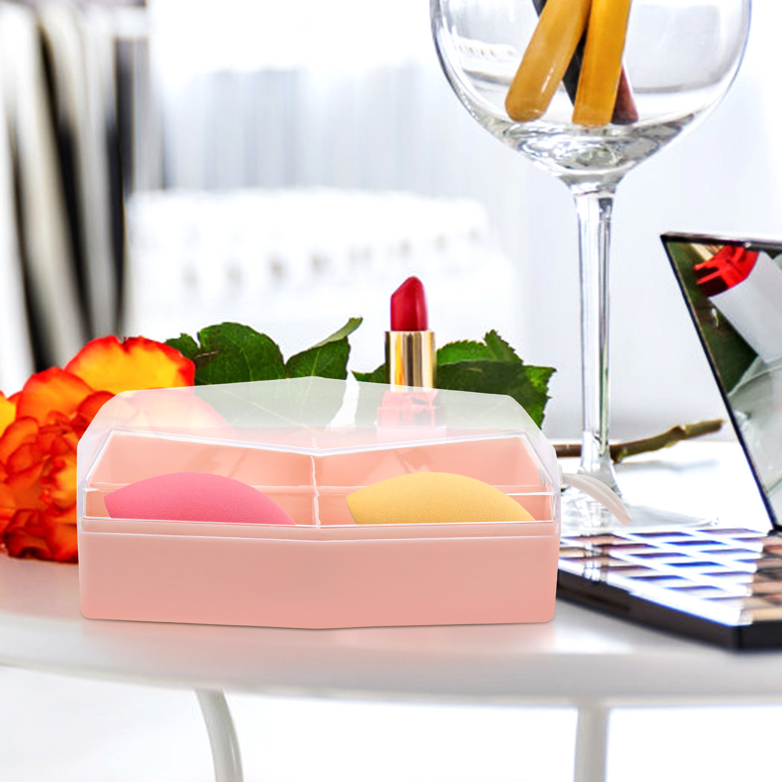 2Pcs Makeup Sponge Holder 4-Co - Beauty Makeup Sponge ulasan dan harga